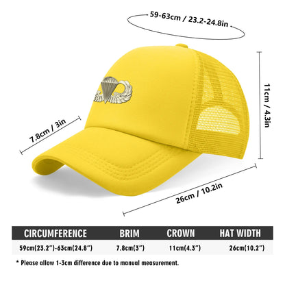 Breathable Mesh Baseball Cap Summer Hat with Front Printed