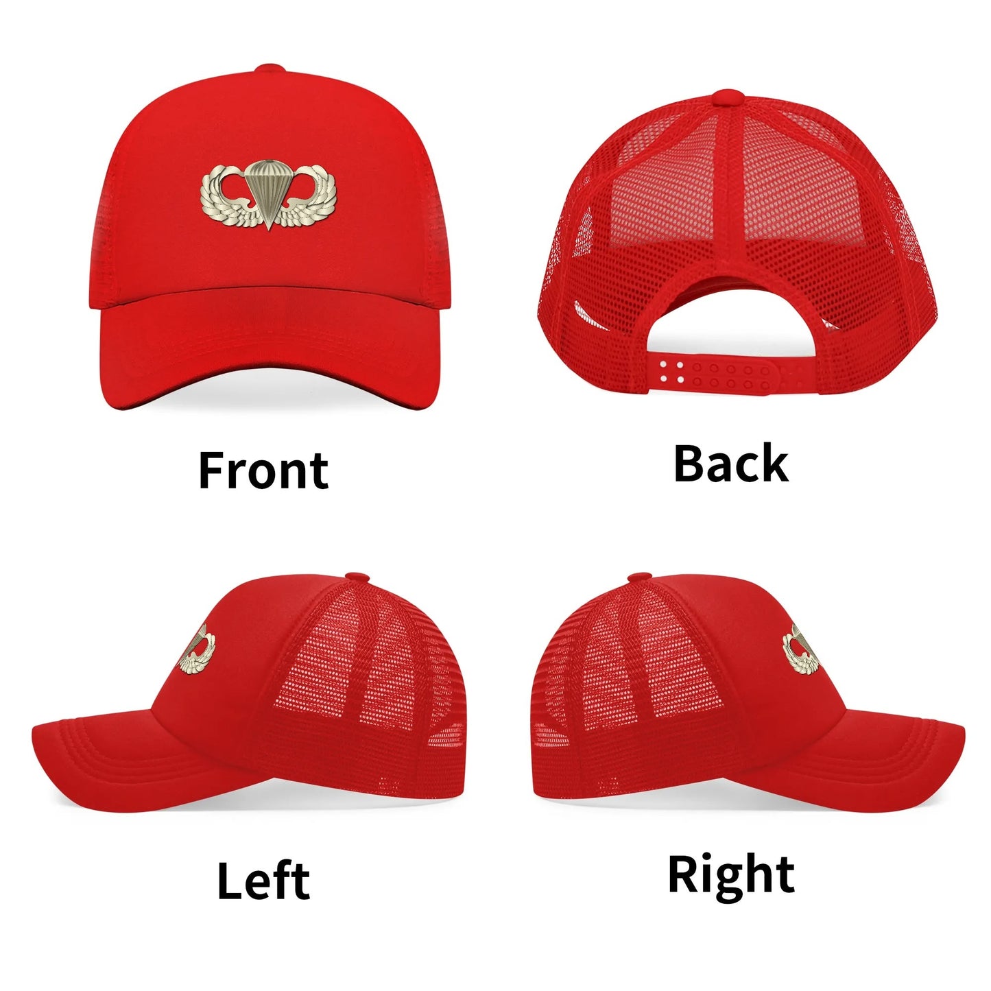 Breathable Mesh Baseball Cap Summer Hat with Front Printed