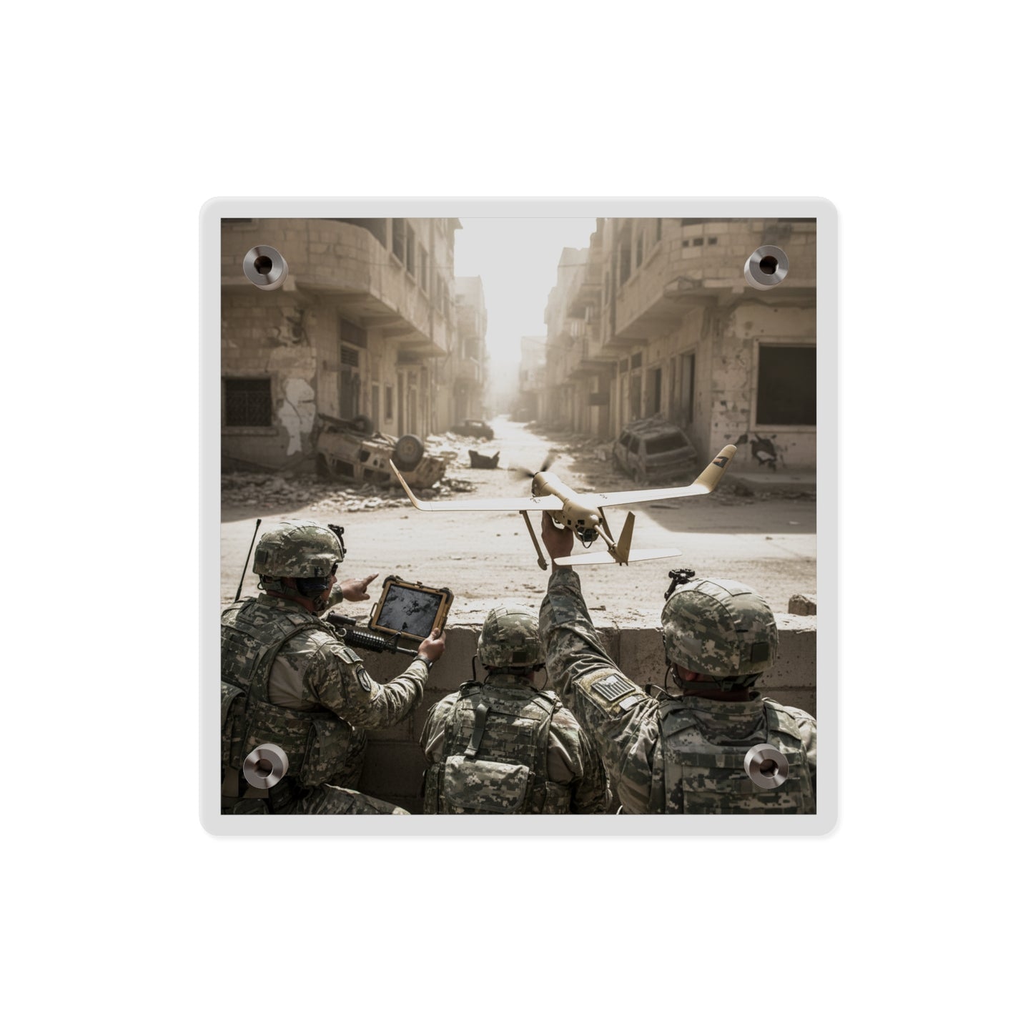 Acrylic Wall Art Panel - UAV Raven in Iraq war