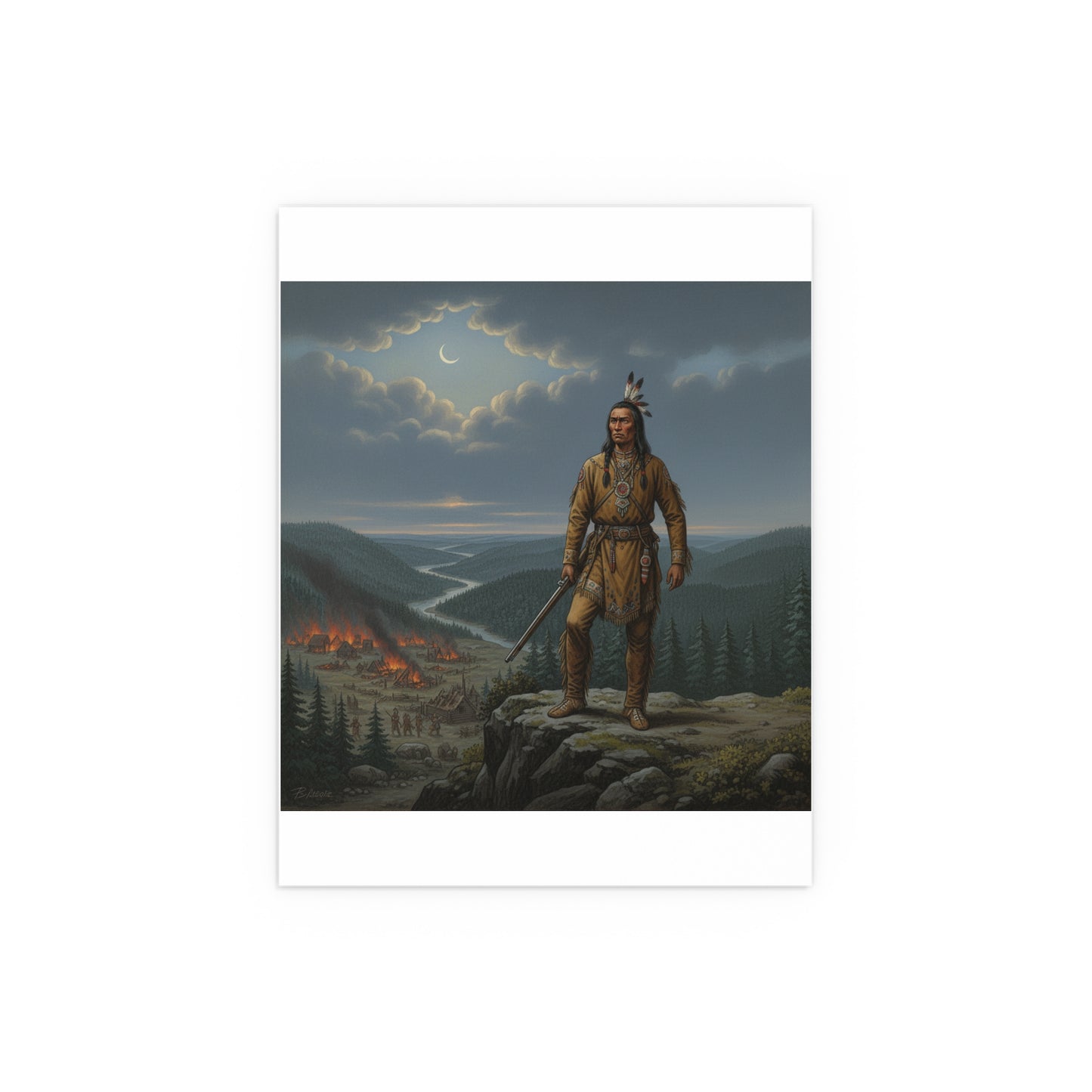 Indoor and Outdoor Silk Posters - The Last Mohican