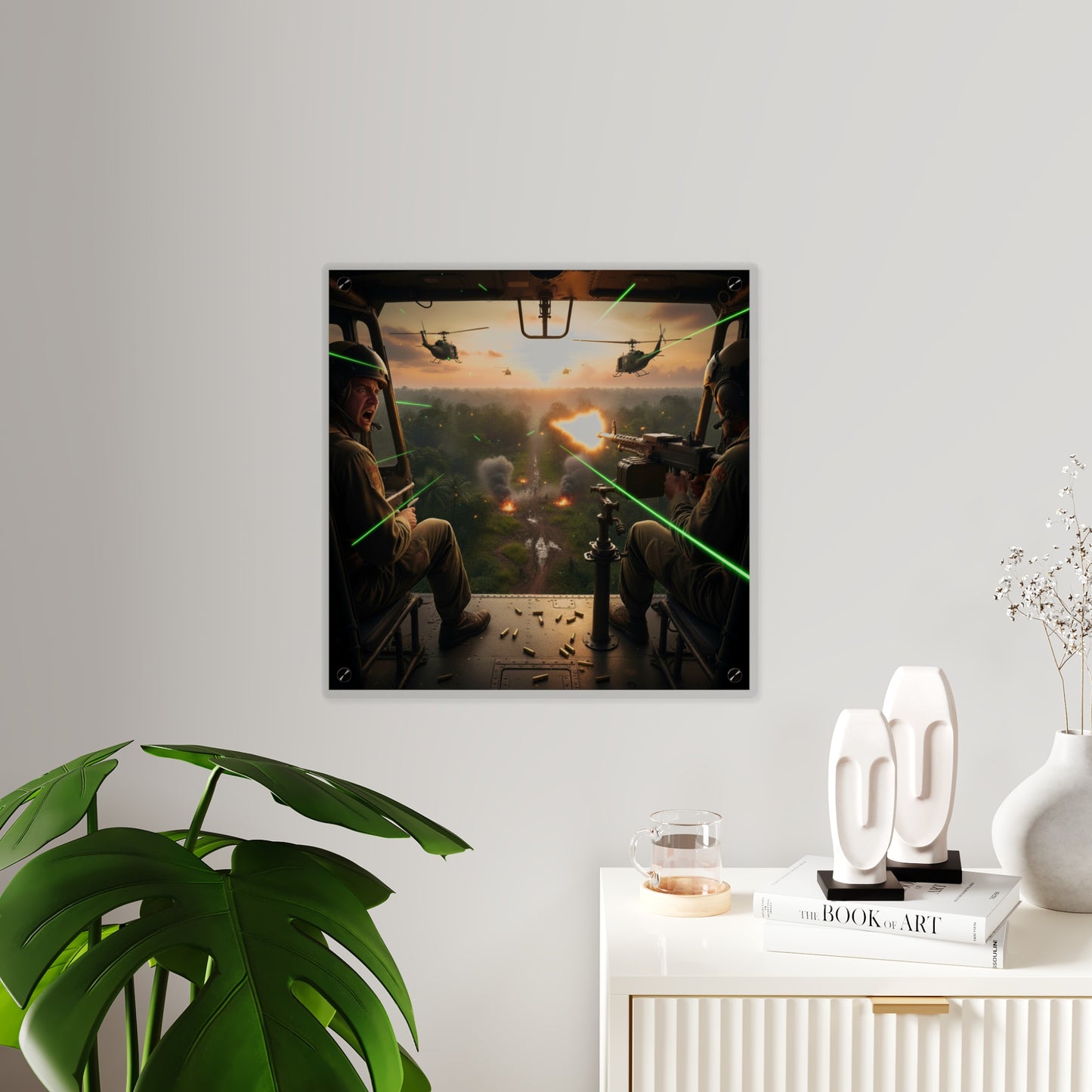 Acrylic Wall Art Panel - VIetnam Hot LZ from Side Door