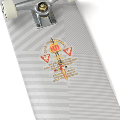 Kiss-Cut Stickers - Army - Cold War Vet - 2nd Missile Bn, 333rd Artillery 46th Artillery Group - Germany - Firing Missile  w COLD SVC
