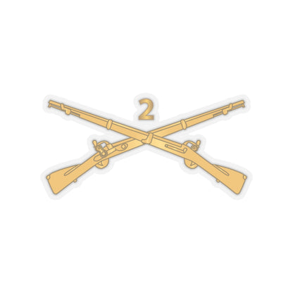Kiss-Cut Stickers - Army - 2nd Infantry Regiment Branch - wo Txt