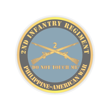 Kiss-Cut Stickers - Army - 2nd  Infantry Regiment Branch - Do Not Touch Me -  Philippine-American War