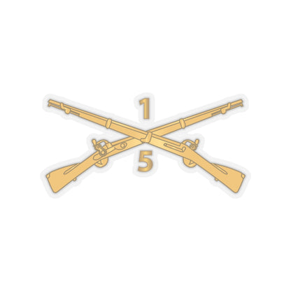 Kiss-Cut Stickers - Army - 5th Battalion, 1st Infantry Regiment Branch - wo Txt X 300
