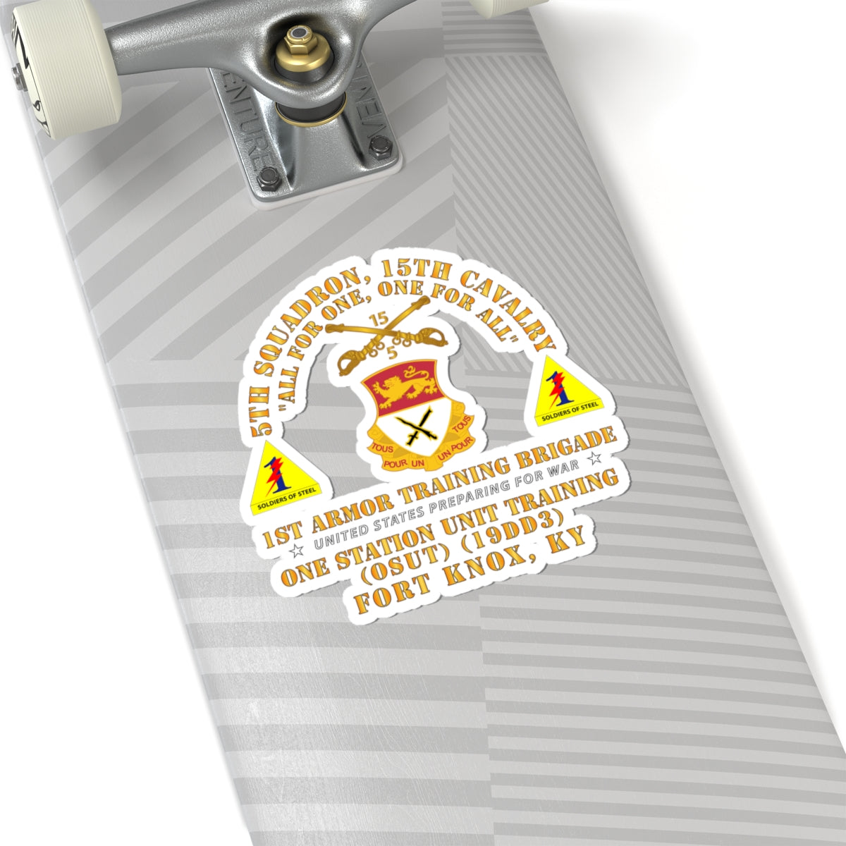 Kiss-Cut Stickers - Army -  5th Squadron, 15th Cavalry (OSUT)(19DD3) - 1st Ar Tng Bde Ft Knox, KY