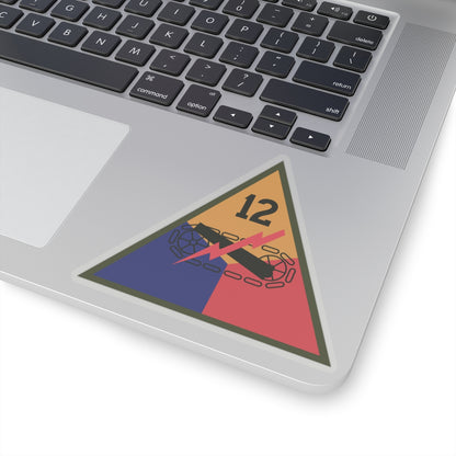 Kiss-Cut Stickers - SSI - 12th Armored Division X 300