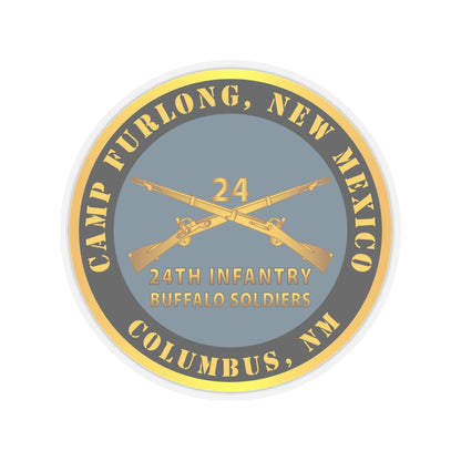 Kiss-Cut Stickers - Army -  Camp Furlong NM - Columbus NM w 24th Infantry Branch Buffalo Soldiers