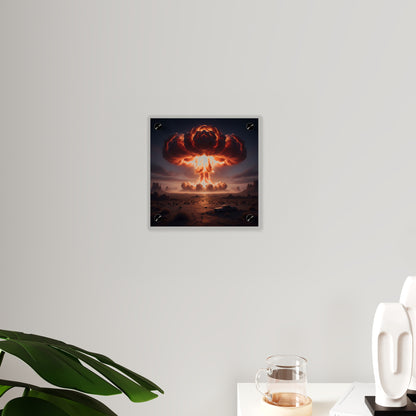 Acrylic Wall Art Panel - Atomic Blast in the desert