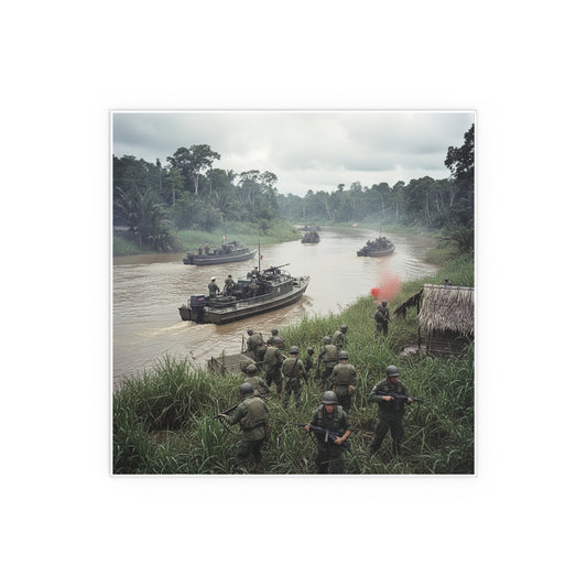 Indoor and Outdoor Silk Posters - MRF - 9th Infantry in the Mekong - Vietnam