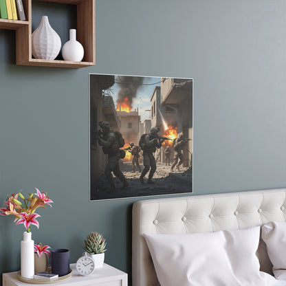 Indoor and Outdoor Silk Posters - 2nd Battle of Fallajuh Iraq War