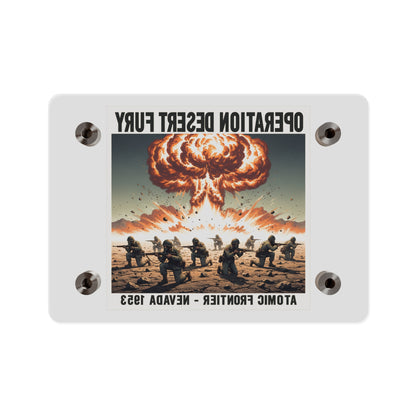 Acrylic Wall Art Panel - Atomic Testing in Nevada Desert Operation Fury
