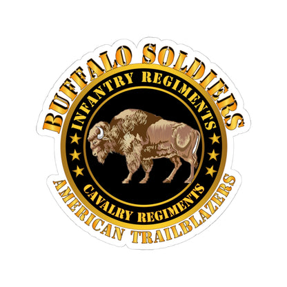 Kiss-Cut Stickers - Army - Buffalo Soldiers - Infantry - Cavalry Regiments