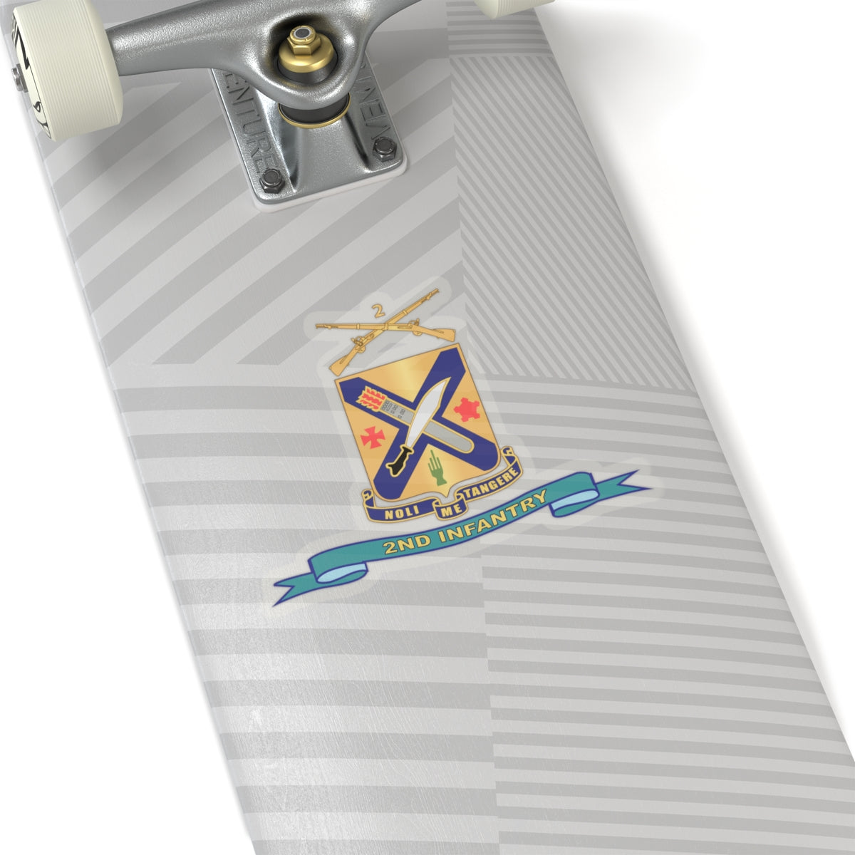 Kiss-Cut Stickers - Army - 2nd Infantry Regiment  w Br - Ribbon