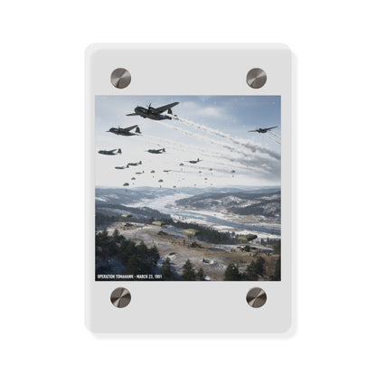 Acrylic Wall Art Panel - Operation Tomahawk - 187th Regimental Combat Team