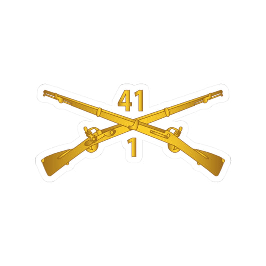 Kiss-Cut Stickers - Army - 1st Bn, 41st Infantry wo Txt