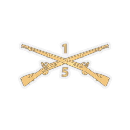 Kiss-Cut Stickers - Army - 5th Battalion, 1st Infantry Regiment Branch - wo Txt X 300