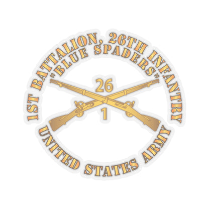 Sticker Army - 1st Bn 26th Infantry Regiment Kiss-Cut Stickers