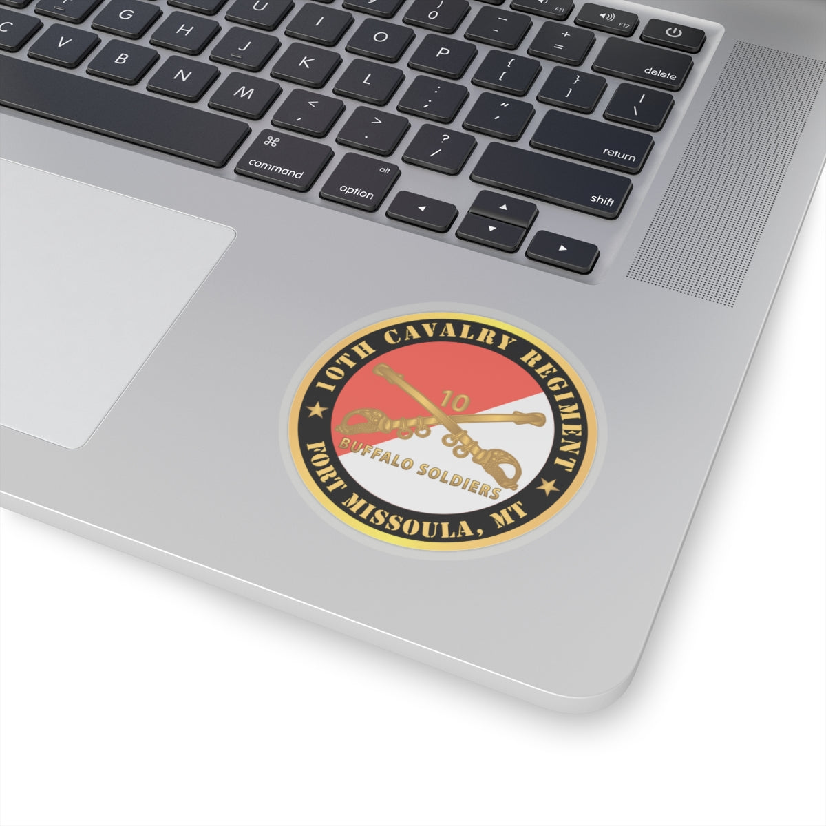 Kiss-Cut Stickers - Army - 10th Cavalry Regiment - Fort Missoula,  MT - Buffalo Soldiers w Cav Branch