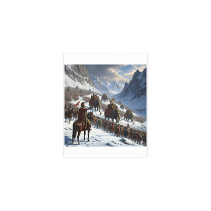 Indoor and Outdoor Silk Posters - Hannibal Crossing the Alps to Atttack Rome