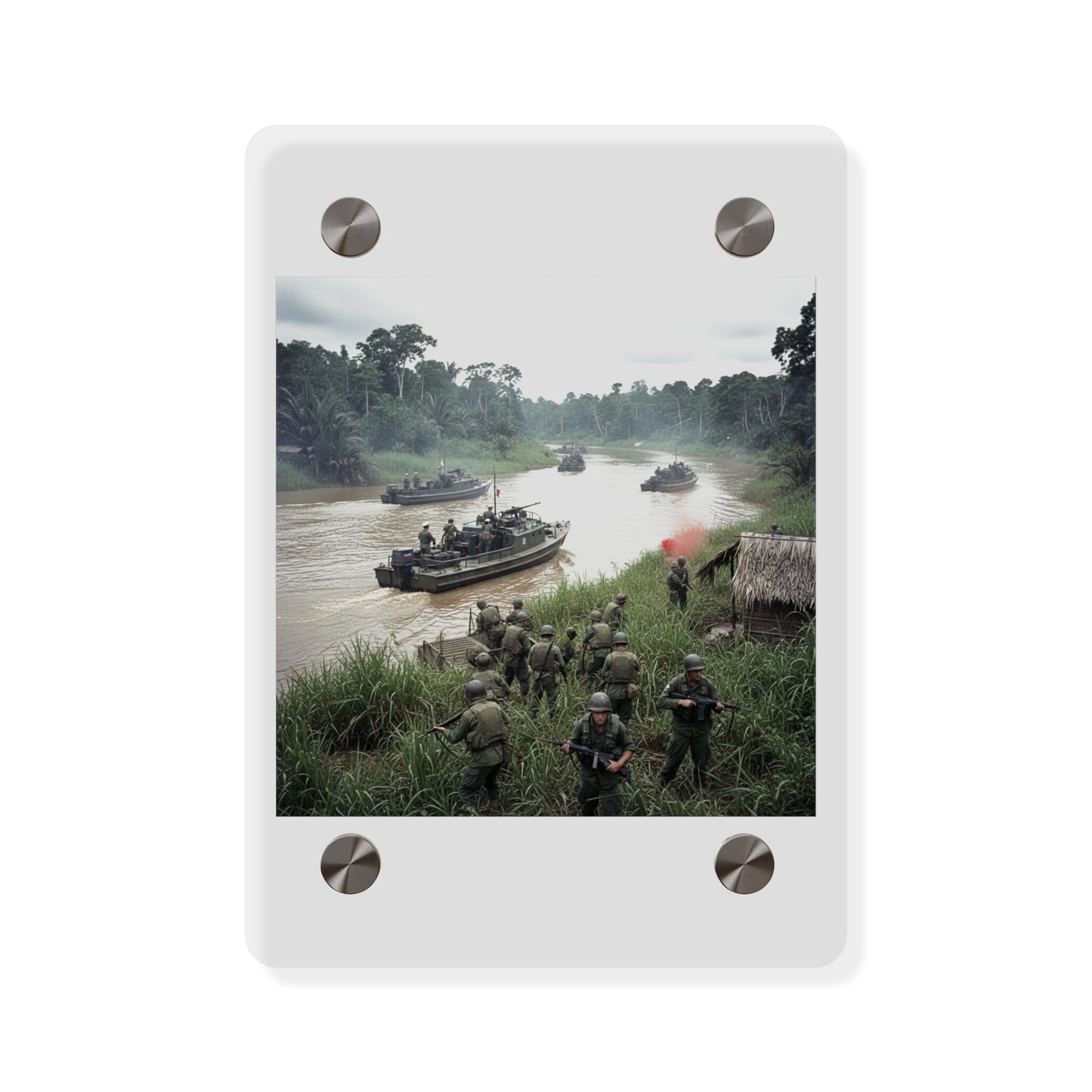 Acrylic Wall Art Panel - MRF - 9th Infantry in the Mekong - Vietnam