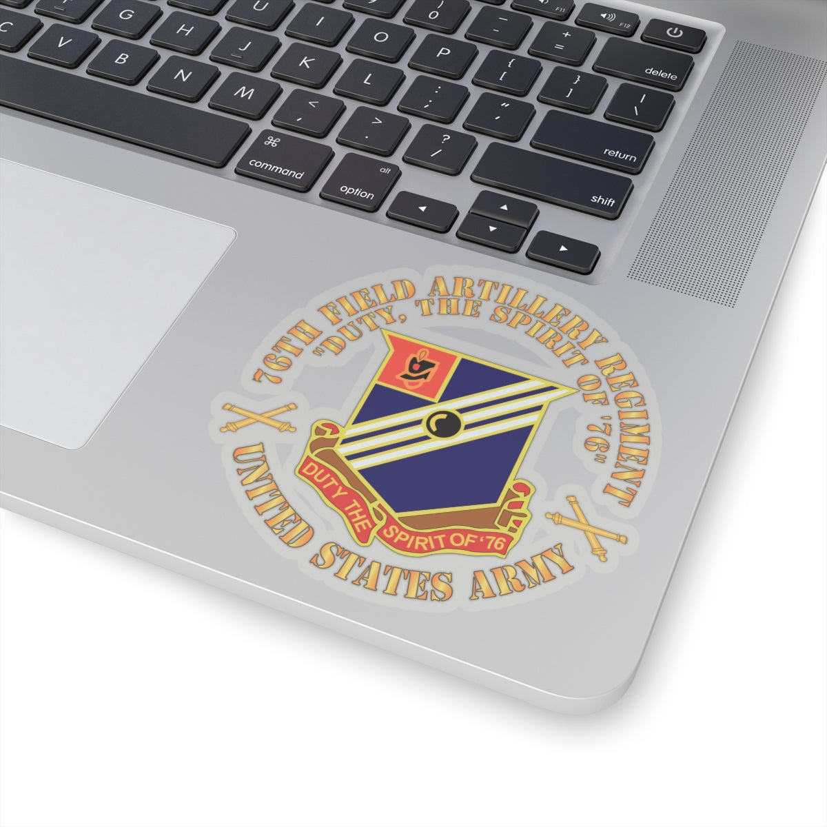 Kiss-Cut Stickers -  Army - 76th Field Artillery Regiment - DUI  w FA Sep  X 300