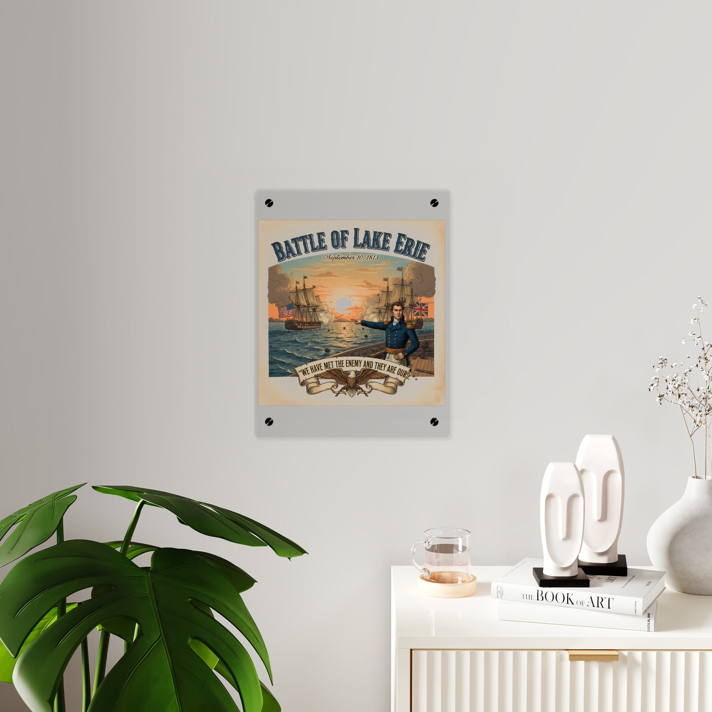 Acrylic Wall Art Panel - During the War of 1812, Commandant Perry’s American freshwater fleet takes on the Royal Navy in the Battle of Lake Erie