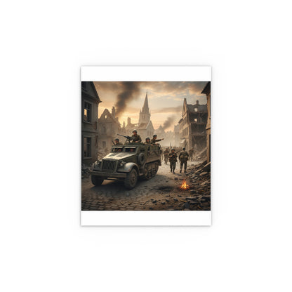 Indoor and Outdoor Silk Posters - M3A1 Half-track