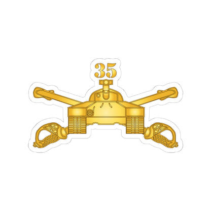 Kiss-Cut Stickers - Army -  35th Armor - Armor Branch wo Txt X 300