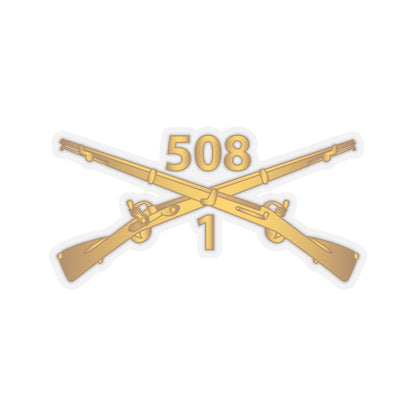 Kiss-Cut Stickers - Army -  1st Bn, 508th Infantry Regiment Branch wo Txt X 300