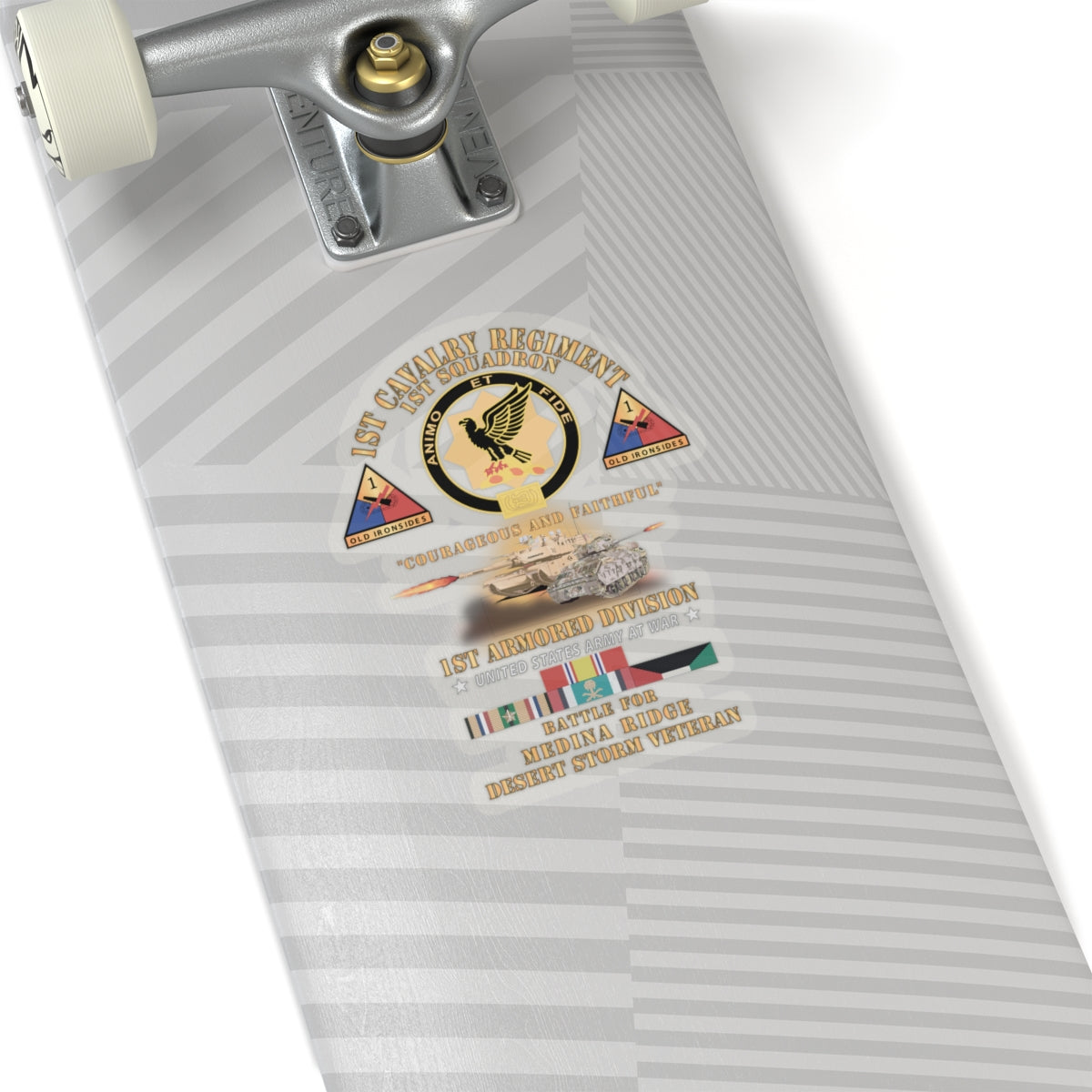 Kiss-Cut Stickers - Army - 1st Squadron 1st Cavalry Regiment - 1st AD - Battle Medina Ridge w M1 - M2 - D