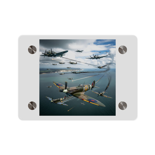 Acrylic Wall Art Panel - British and German aircraft during the Battle of Britain