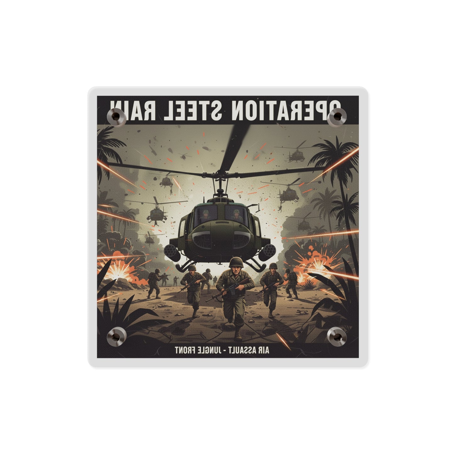 Acrylic Wall Art Panel - Air Assault - Vietnam - Operation Steel Rain