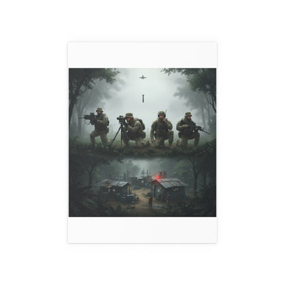 Indoor and Outdoor Silk Posters - Jungle Drug Lab Destruction wo Explosions