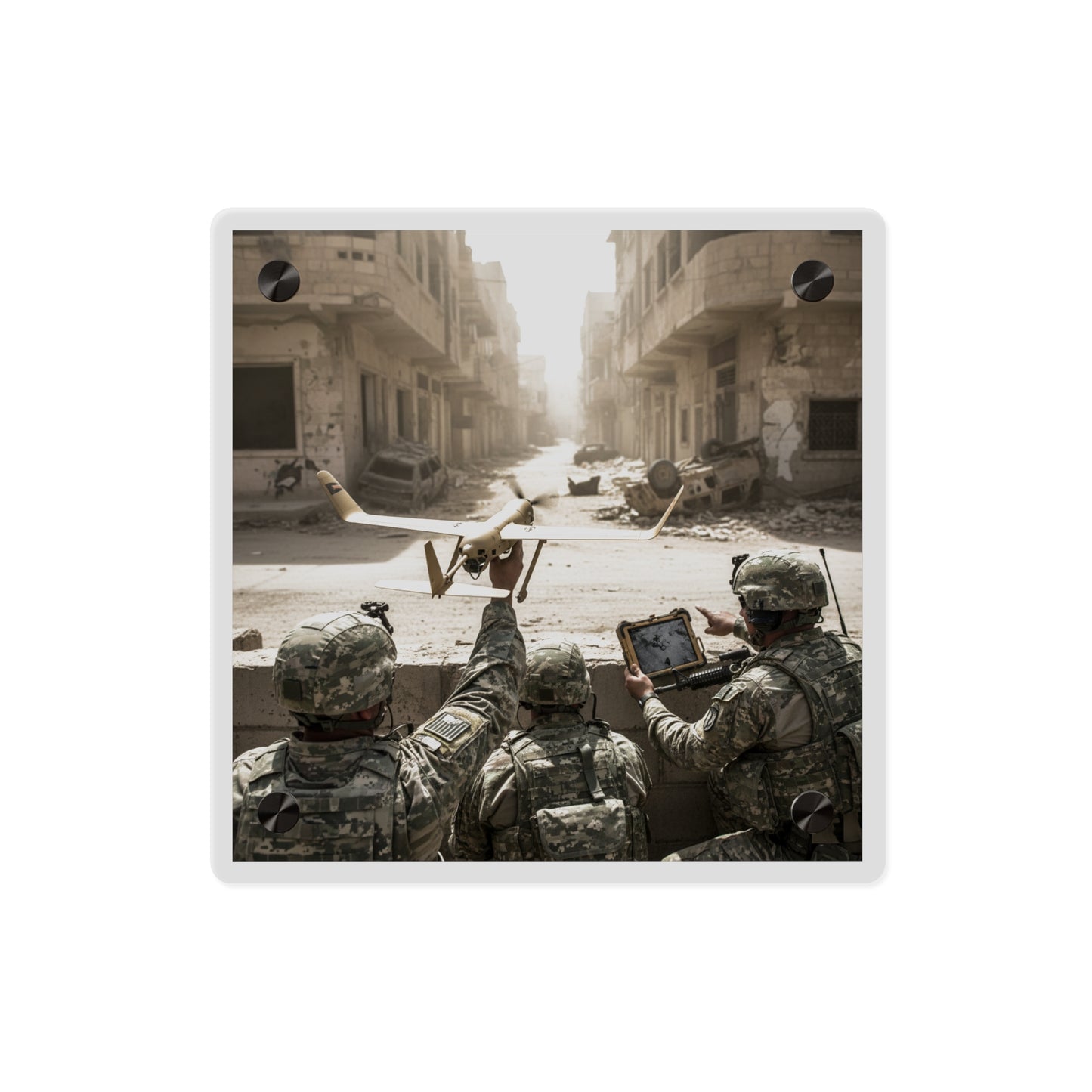 Acrylic Wall Art Panel - UAV Raven in Iraq war
