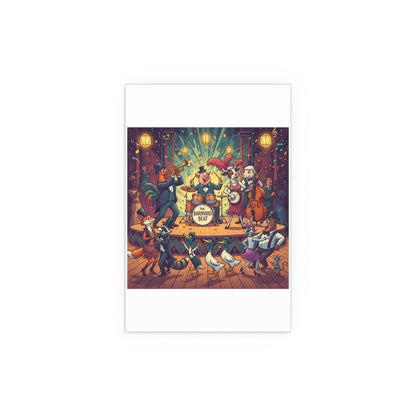 Indoor and Outdoor Silk Posters - Farm Band Dance