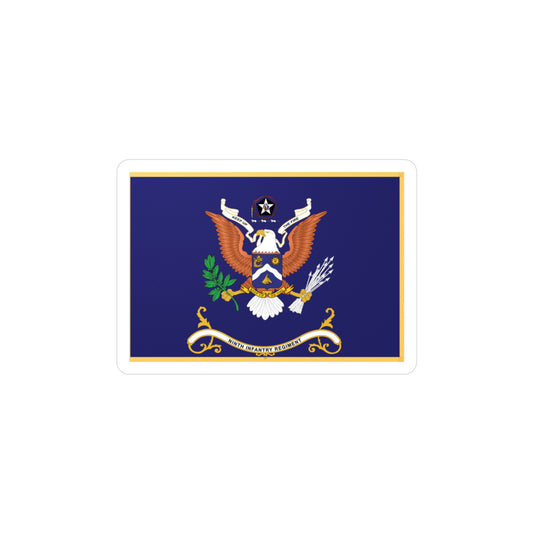 Kiss-Cut Vinyl Decals - Army - Regimental Colors - 9th Infantry Regiment  - KEEP UP THE FIRE x 300