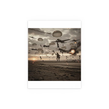 Indoor and Outdoor Silk Posters - Operation Torch Nov 1942