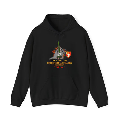 Unisex Heavy Blend™ Hooded Sweatshirt - Army -  1st Bn, 12th FAR, Ft Sill, OK, MGM 52 - Lance  - Short X 300