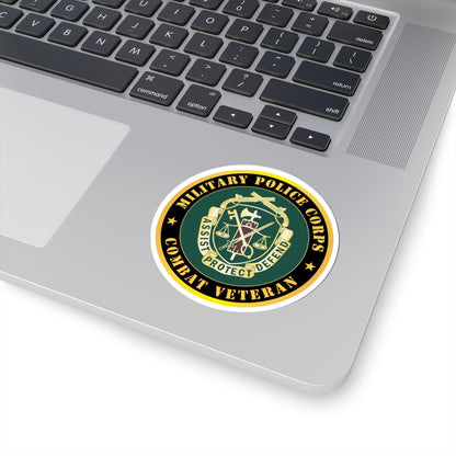 Kiss-Cut Stickers - Army - Military Police Corps Regimental Crest - Combat Veteran