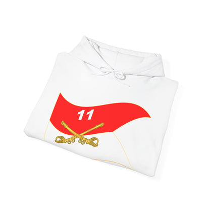 Unisex Heavy Blend™ Hooded Sweatshirt - Army - 11th Armored Cavalry Regiment Guidon Waving X 300