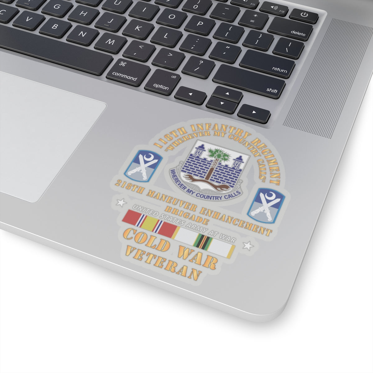 Kiss-Cut Stickers - Army -  118th Infantry Regiment - 218th Manuver Enhancment Bde (MEB) w COLD SVC