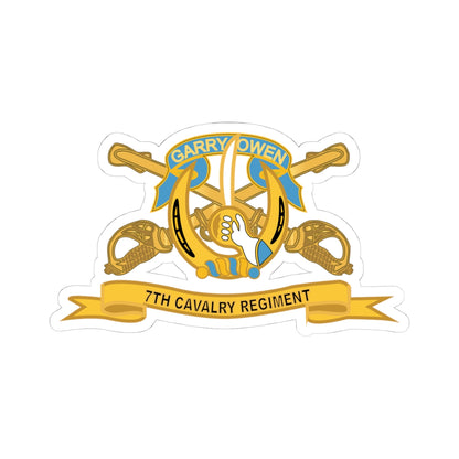 Kiss-Cut Stickers - Army  - 7th Cavalry Regiment w Br - Ribbon X 300
