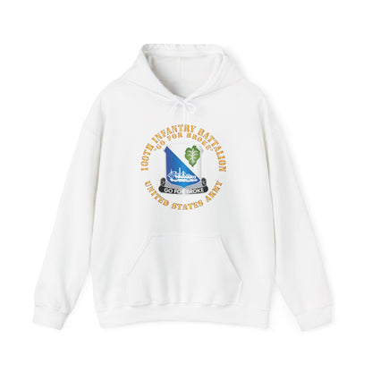 Unisex Heavy Blend™ Hooded Sweatshirt - Army - 100th Infantry Battalion - DUI - Go for Broke X 300