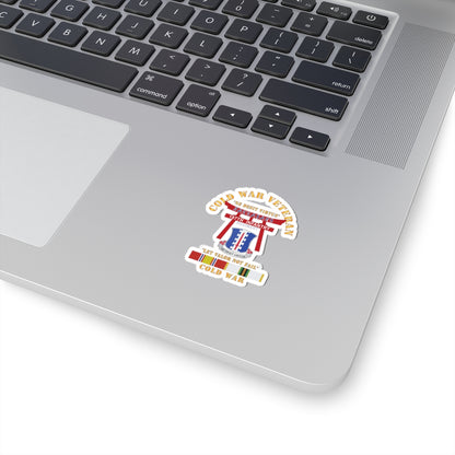 Kiss-Cut Stickers - Army - Cold War Veteran - 187th Infantry Regiment - Torii, Rakkasans, Let Valor Not Fail, English, Latin w COLD SVC