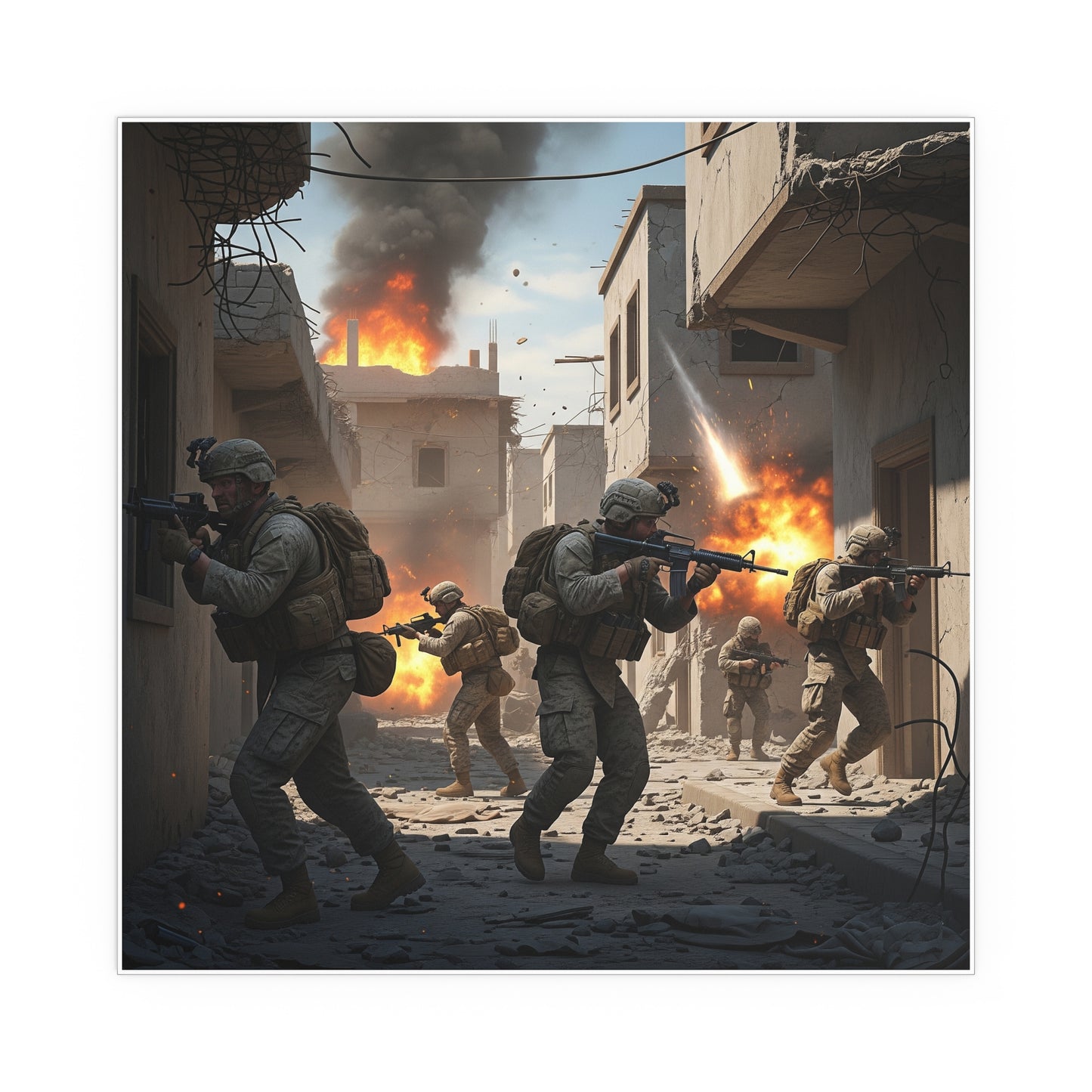 Indoor and Outdoor Silk Posters - 2nd Battle of Fallajuh Iraq War