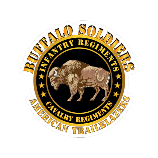 Kiss-Cut Stickers - Army - Buffalo Soldiers - Infantry - Cavalry Regiments