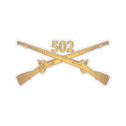 Kiss-Cut Stickers - Army - 502nd Infantry Regt - Infantry Br wo Txt