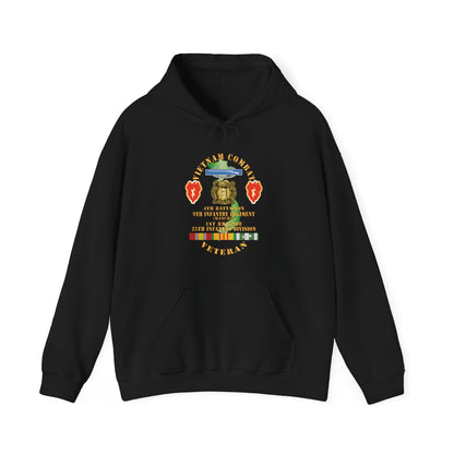 Unisex Heavy Blend™ Hooded Sweatshirt - Army - Vietnam Combat Infantry Veteran w 4th Bn 9th Infantry - Manchu - 25th ID SSI X 300