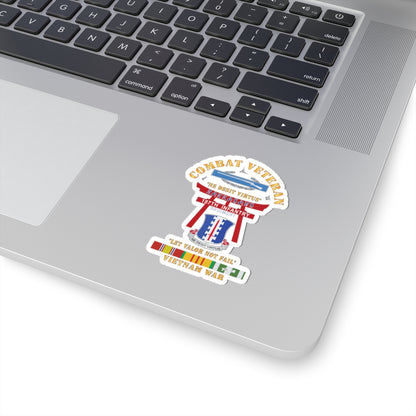 Kiss-Cut Stickers - Army - Combat Veteran - 187th Infantry Regiment - Torii, Rakkasans, Let Valor Not Fail, English, Latin w CIB w VN SVC X 300
